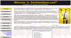 Desktop Screenshot of danhatesspam.com